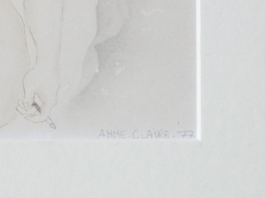 Anne-Claire, Naakt met sigaret, Gemengde techniek kopen? Bied vanaf 1!