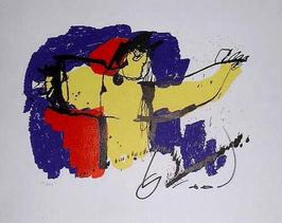 HERMAN BROOD, Gelimiteerde en HANDGESIGNEERDE Zeefdruk Brasil God kopen? Bied vanaf 89!