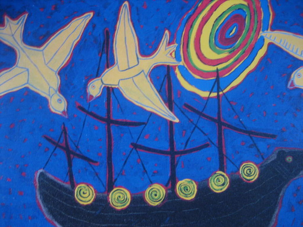 Benno Arzt - Vikings - Zeefdruk - Handgesigneerd - Oplage: 500 kopen? Bied vanaf 1!