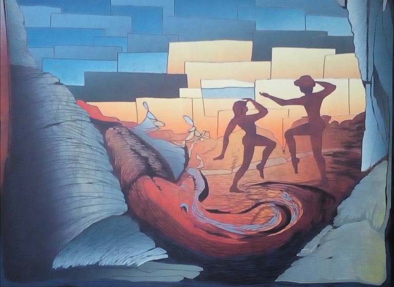 Antje Veldstra: Gesigneerde houtdruk, Gaudeamus II verkocht voor € 45!