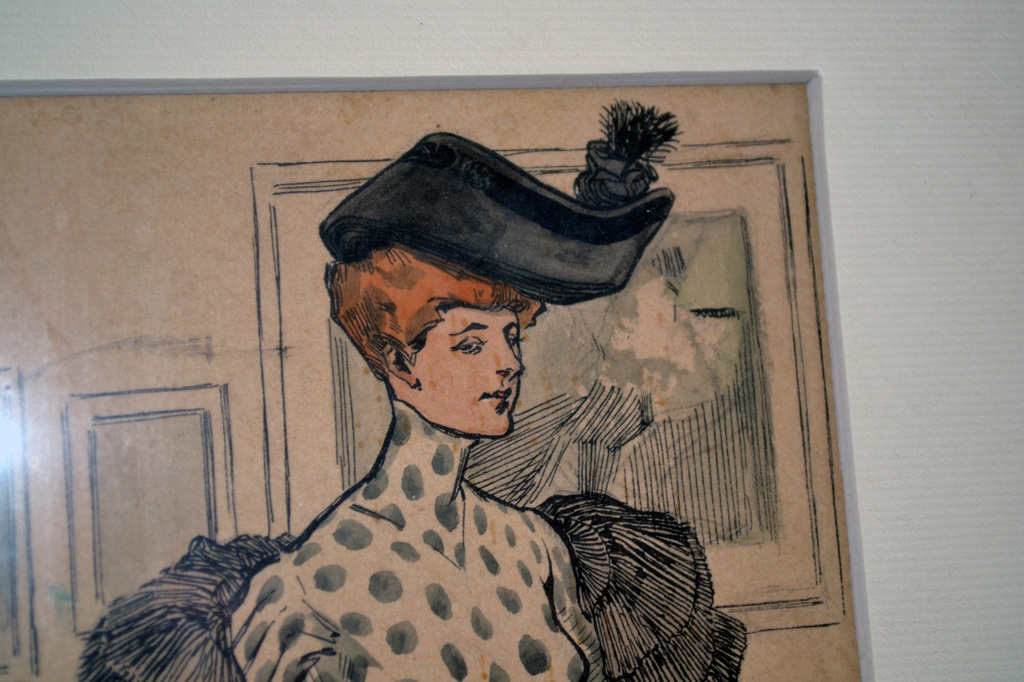 Art Nouveau - Jugendstil - oude Aquarel tekening - gesigneerd  kopen? Bied vanaf 195!