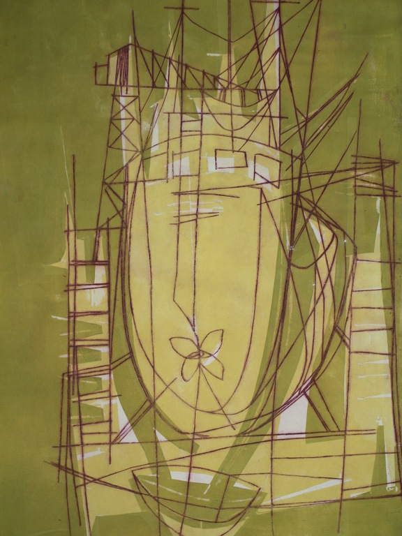 ROB COX - Kleurenets – Dok – Gesigneerd – Oplage 30 ex. - 1961 kopen? Bied vanaf 1!