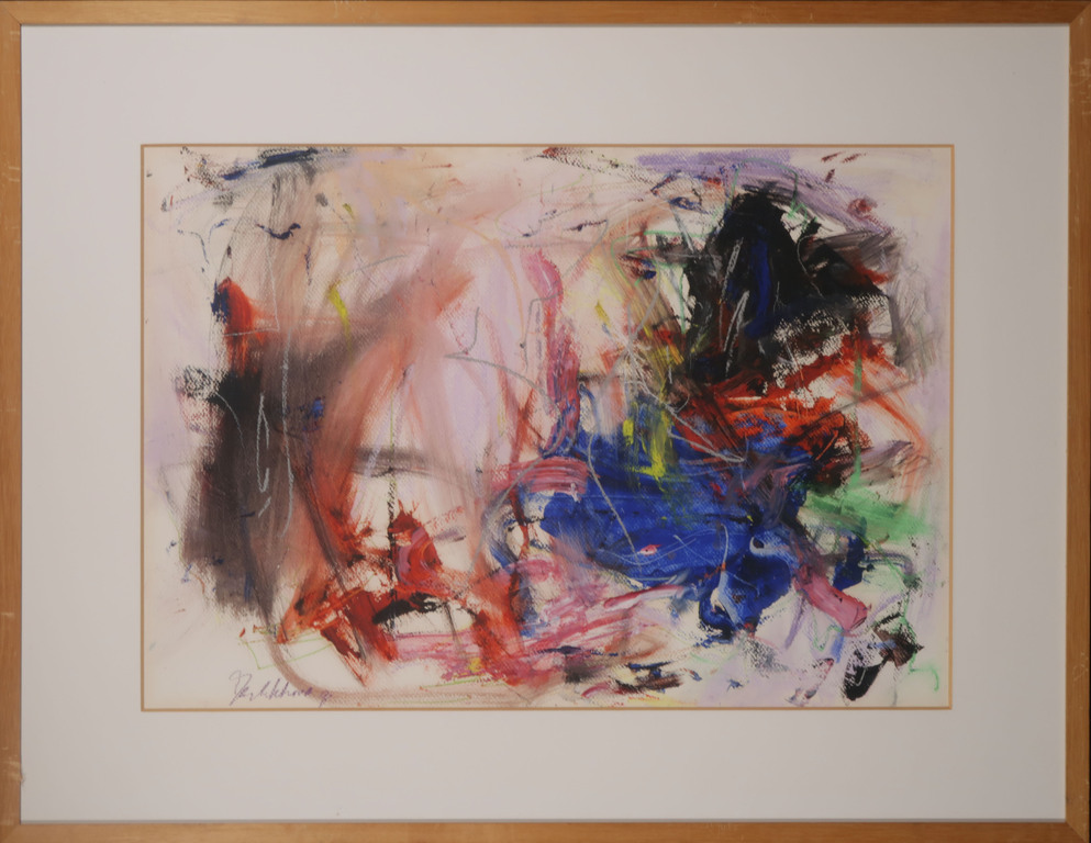 Onbekend gesigneerd: Olieverf en krijt op papier, Z.T. II - Ingelijst kopen? Bied vanaf 1!