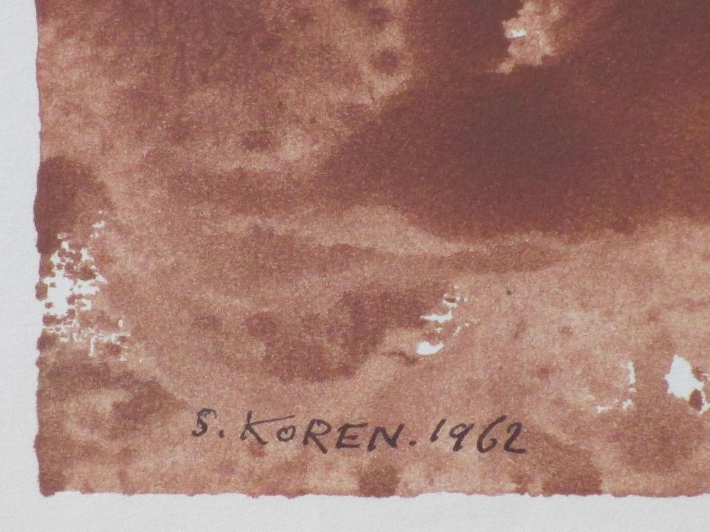 Shlomo Koren, Abstract, Kleurenlitho 1962 kopen? Bied vanaf 30!