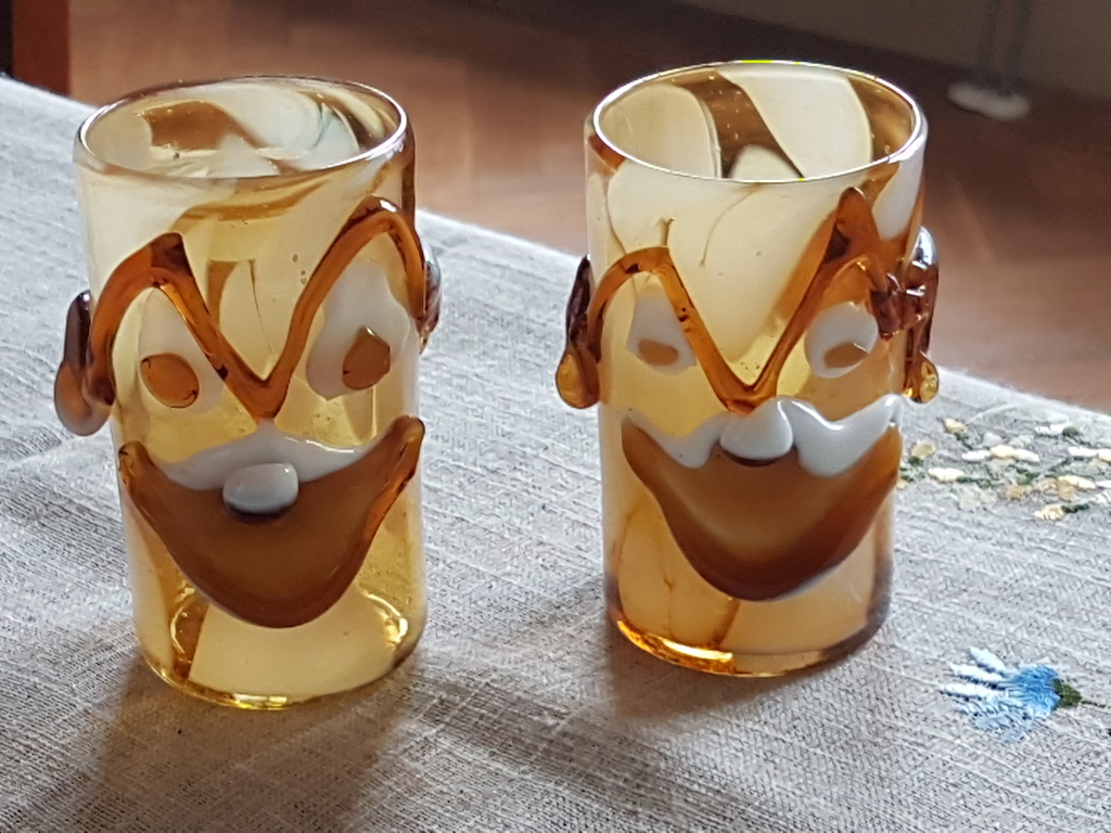 Goto veneziano-water en wijn-Isola di Murano anni 60 set van twee galzen kopen? Bied vanaf 30!