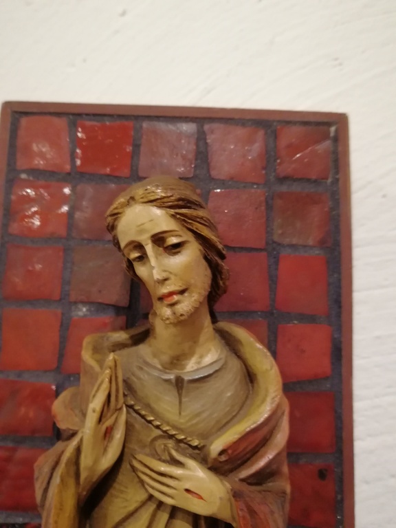 oud religieus wand stuk- periode 1950 - 1960 - mozaik belegd kopen? Bied vanaf 15!