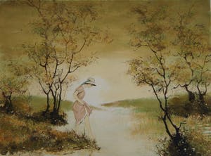 Bernard Charoy - Lithografie - Bernard Charoy (1931), pootjebaden kopen? Bied vanaf 25!