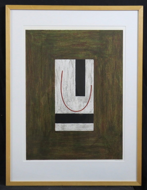 Bert Loerakker: Zeefdruk, Zonder titel - Ingelijst kopen? Bied vanaf 40!