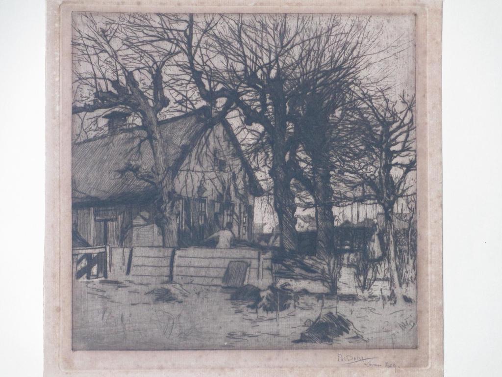 Pol Dom, Boerderij in Laren, Ets 1909 kopen? Bied vanaf 50!