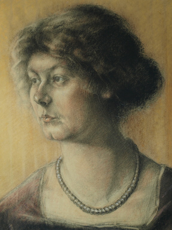 Elias Smalhout : Tekening , Bregtje met ketting – ca 1920  kopen? Bied vanaf 1!