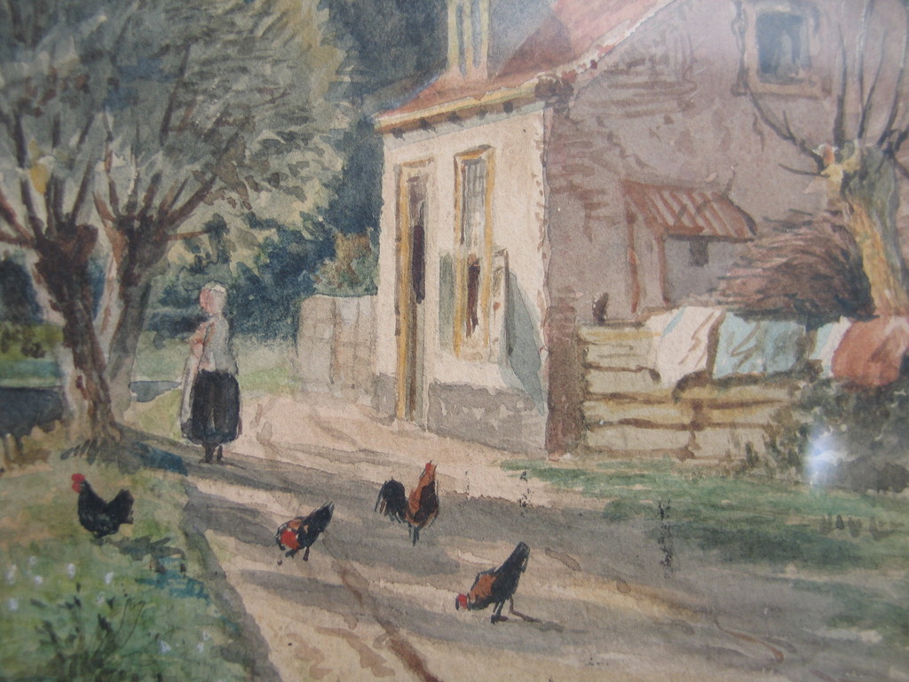 mooie aquarel van Jan Elias Kikkert kopen? Bied vanaf 150!