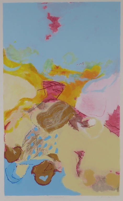 Henk van Vessem: Zeefdruk, De ochtend - Ingelijst kopen? Bied vanaf 40!