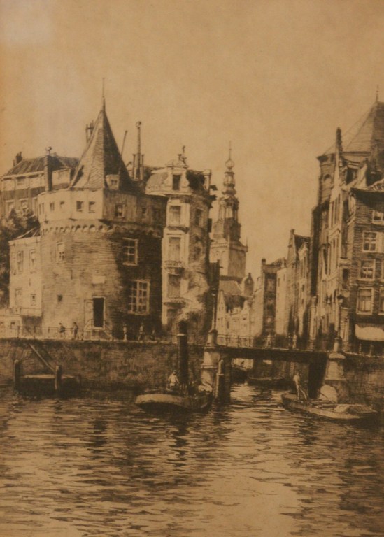 H.E. Roodenburg, ets, "Amsterdam" verkocht voor € 60!