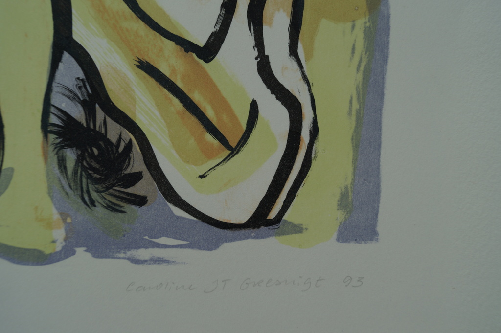 Caroline J.T. Gresnigt - gesigneerde litho - 1993 - 4 ex. kopen? Bied vanaf 1!