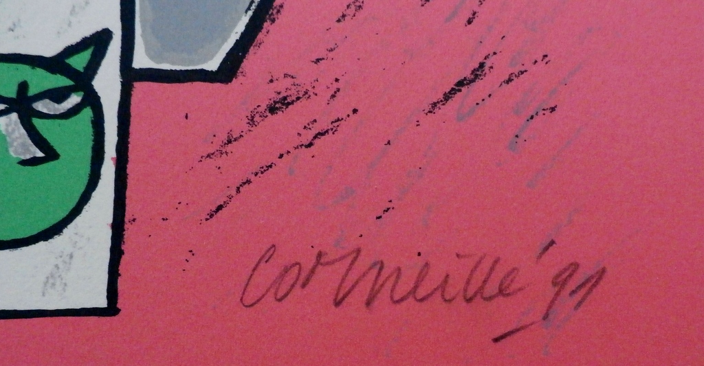 Corneille - zeefdruk: Terre Habitee - 1997 kopen? Bied vanaf 125!