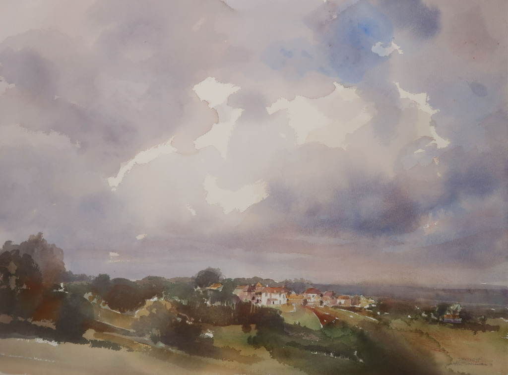 Hen Euverman: Aquarel, Dordogne kopen? Bied vanaf 40!