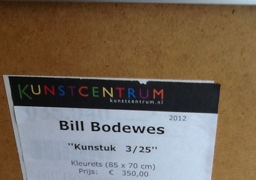 Bill Bodewes, kleurets,gesigneerd, ingelijst kopen? Bied vanaf 40!