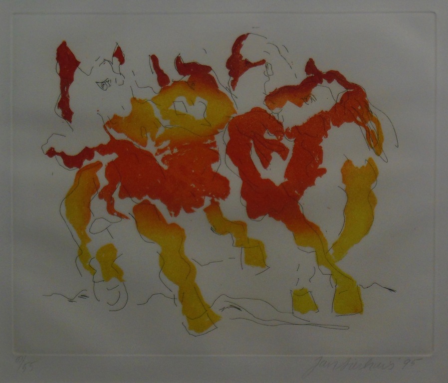 Jan Sierhuis: Ets, Zonder titel -Ingelijst kopen? Bied vanaf 1!