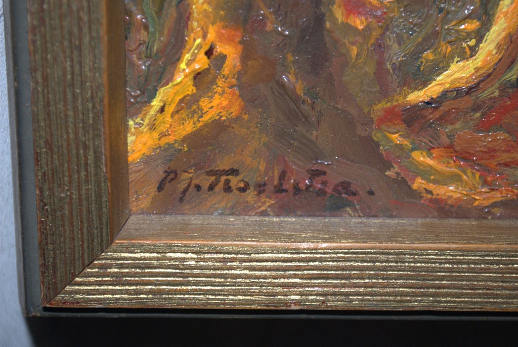 Bospad - olieverf op paneel uit 1973 kopen? Bied vanaf 75!