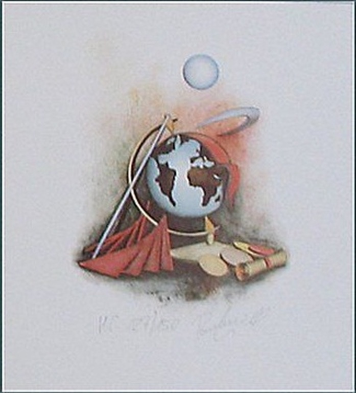 "Artists of the World", o.a. Beckers: Vier lithografien, diverse voorstellingen kopen? Bied vanaf 19!