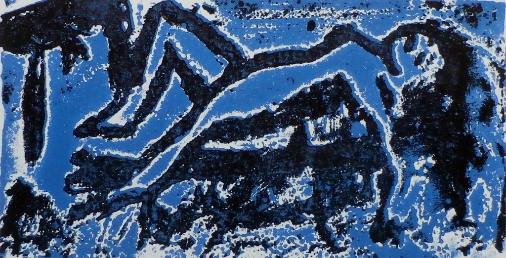 Pieter Drift - litho: Badhuis/ Naakt - 1991 - oplage: 5 stuks verkocht voor € 40!
