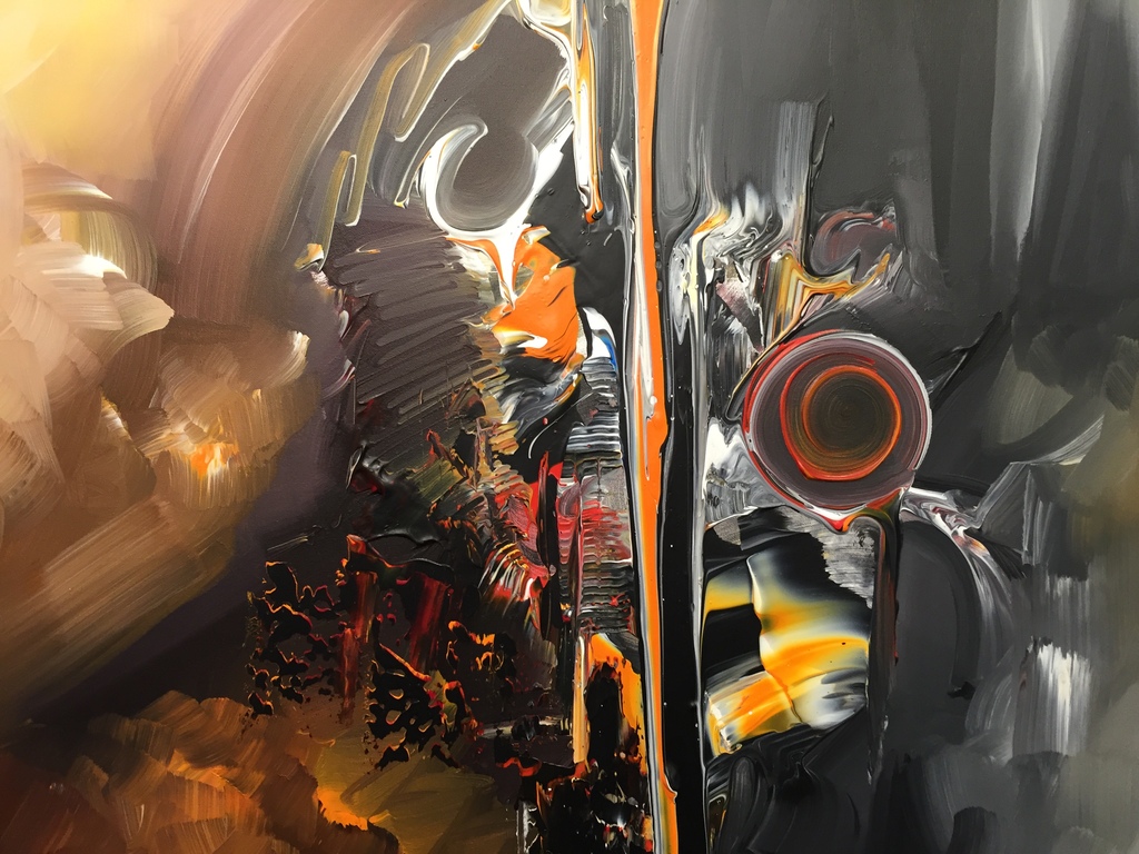 GENA GENADYJ, Gemengde technieken op 3 D Doek Titel: PEACE verkocht voor € 155!