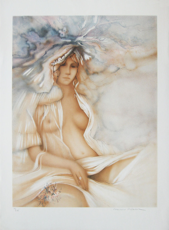 Alain Renoux - " Hiver " - Kleuren litho - Handgesigneerd kopen? Bied vanaf 48!