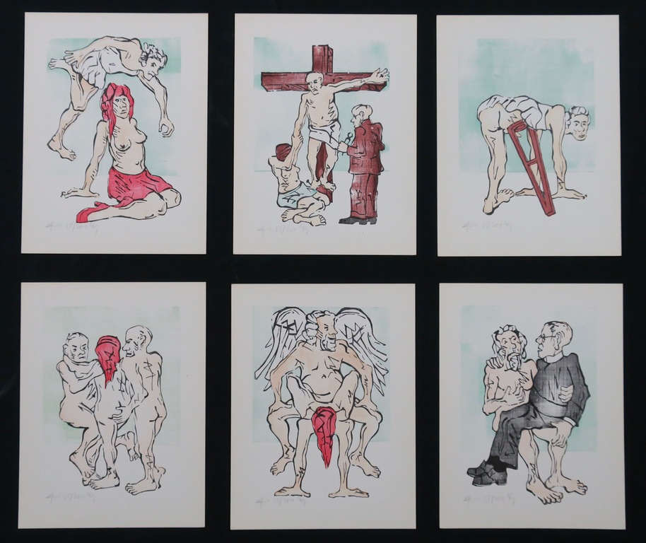 Toon Jansen: 6 Houtsnedes + 5 gedichten van Alain Teister in map, Carpe Deum kopen? Bied vanaf 100!