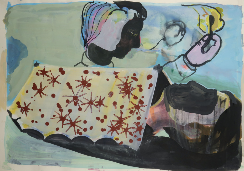 Rinke Nijburg: Gouache, Lucifer - Ingelijst (Groot) kopen? Bied vanaf 200!
