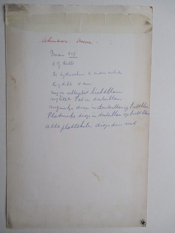 Eppo Doeve, gouache, ontwerp voor het boek "De Tijdmachine" van H.G. Wells kopen? Bied vanaf 100!