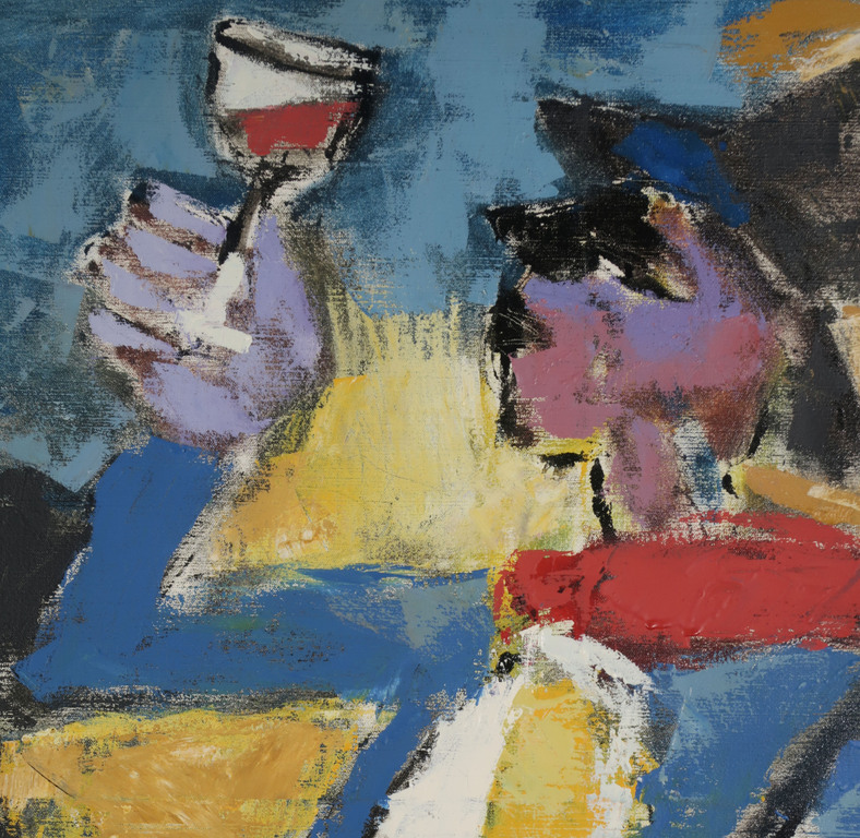 Martin van Wordragen: Olieverf op doek, De Wijnproever - Ingelijst (Groot) kopen? Bied vanaf 850!