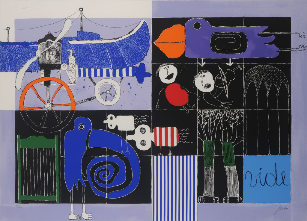 Christian Silvain: Zeefdruk, The Blind Bird - Ingelijst (Groot) kopen? Bied vanaf 50!