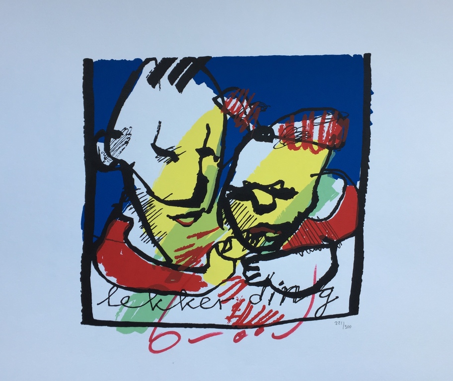 Herman Brood - Originele hand gesigneerde zeefdruk - Lekker Ding kopen? Bied vanaf 1!