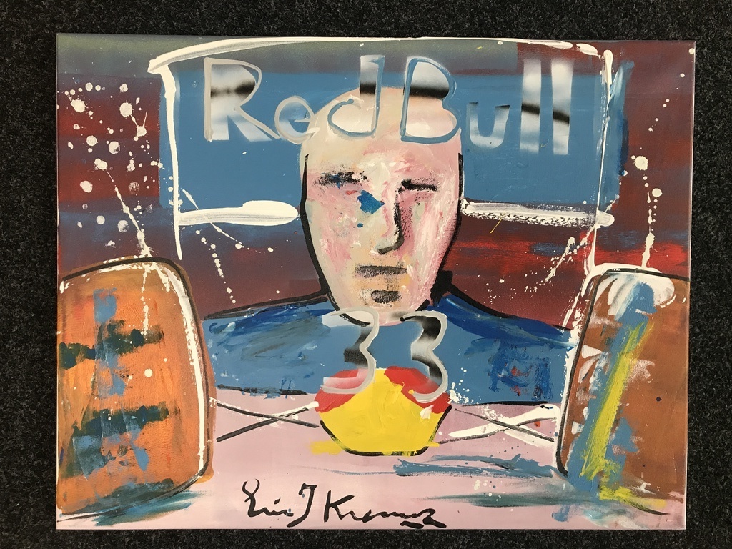 ERIC JAN KREMER ( Koopje ) Max Verstappen-Gesigneerd ! verkocht voor € 90!