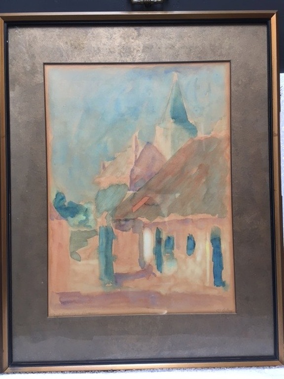 Frits Giltay: Aquarel, Boerderij te Blaricum kopen? Bied vanaf 110!