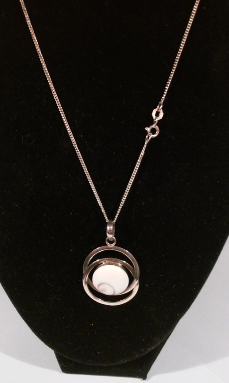 In nieustaat Zilveren Ketting en hanger met het Oog van Shiva . kopen? Bied vanaf 30!