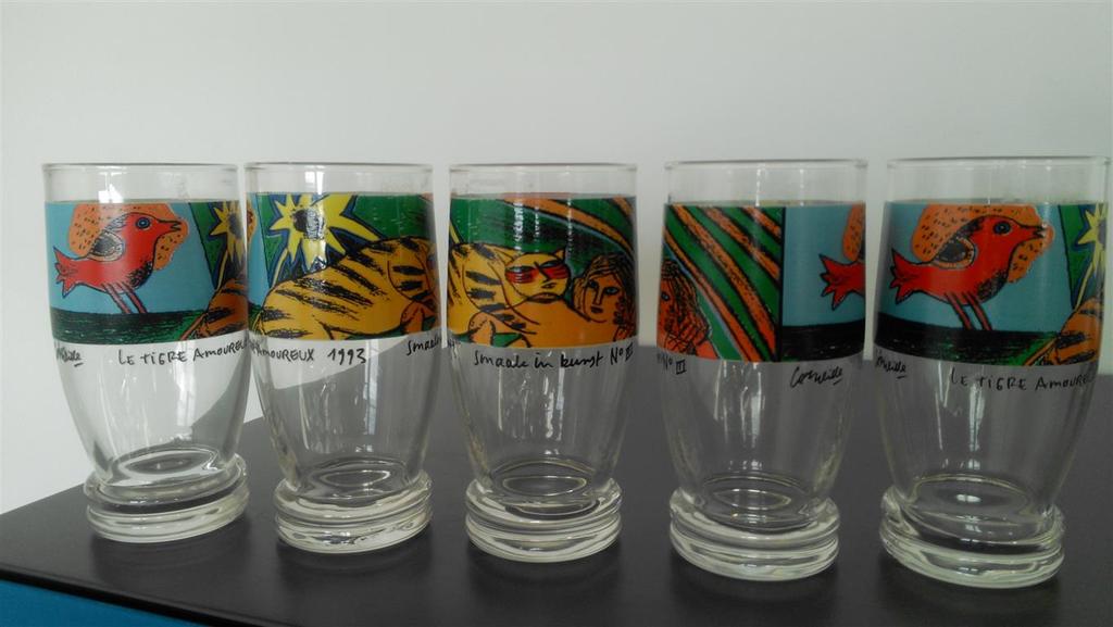 Corneille :Le Tigre Amoureux 1993 glazen 5x kopen? Bied vanaf 11!