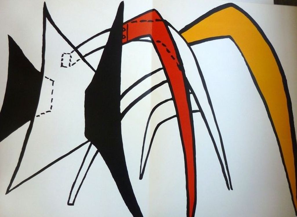 Alexander Calder Derriere le Miroir 1963 compleet nummer met 8  litho's !! verkocht voor € 155!