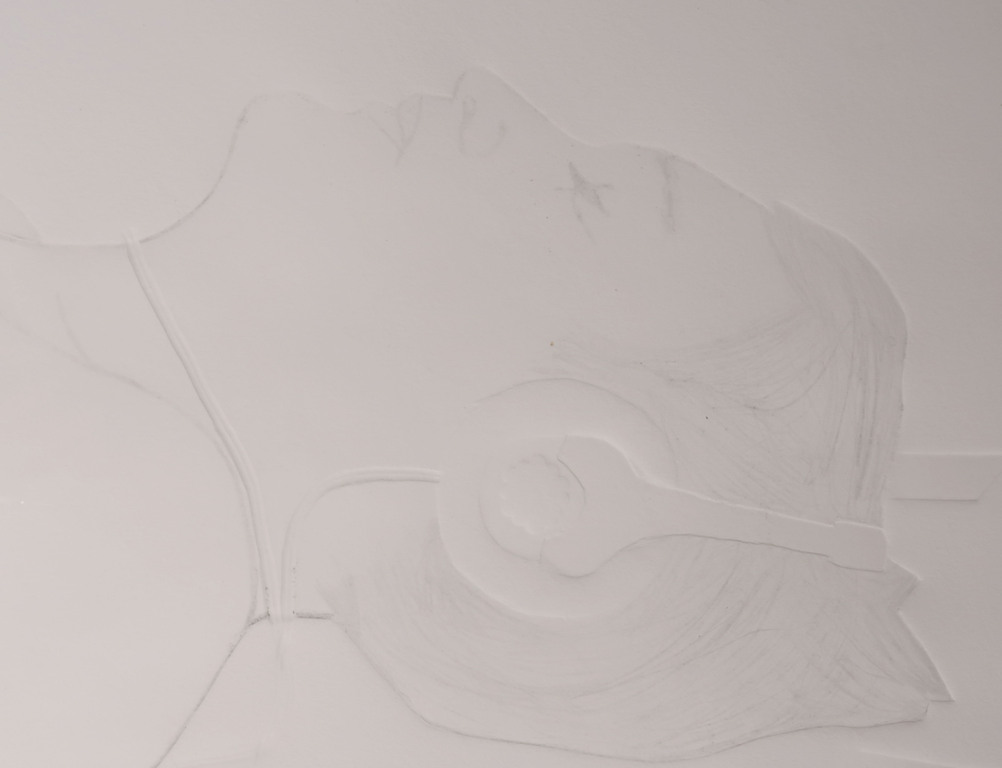 Annemiek Vera: Blinddruk, De Walkman - Ingelijst (Zeer groot) kopen? Bied vanaf 70!