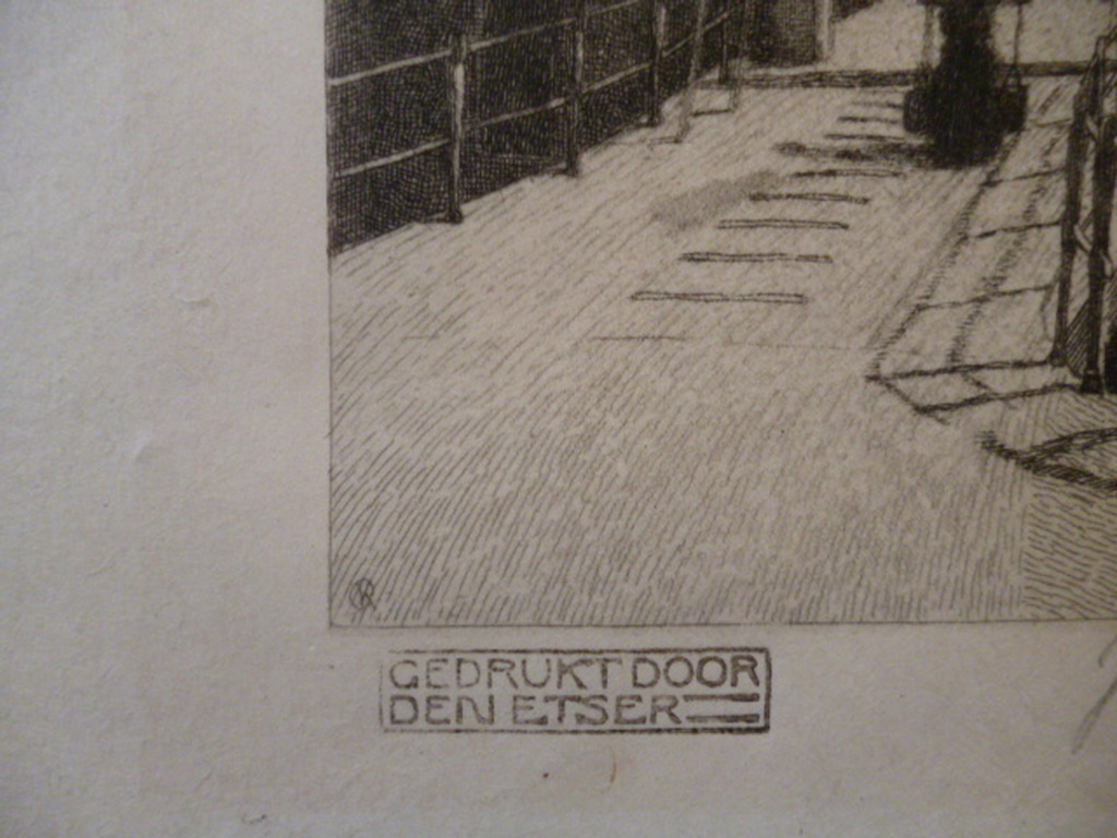 J.M.Graadt van Roggen - ets - Hoge brug, Haarlem kopen? Bied vanaf 40!