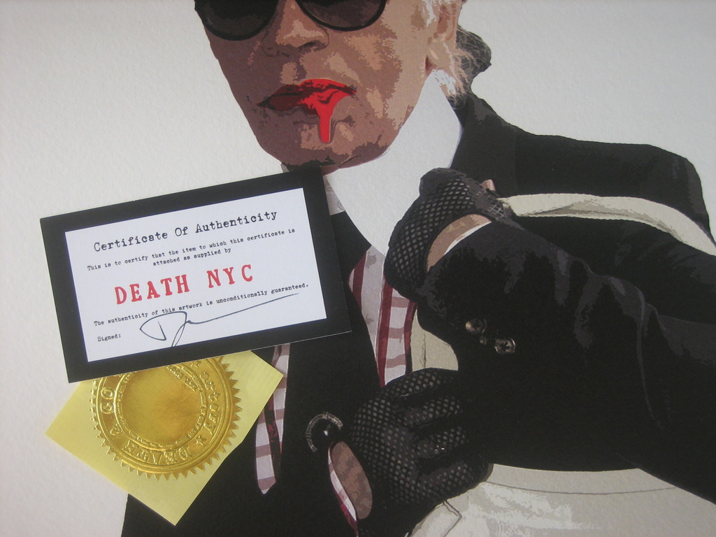 DEATH NYC Limited Art print Graffiti Signed "DEATH WHO" Rare 2012 kopen? Bied vanaf 1!