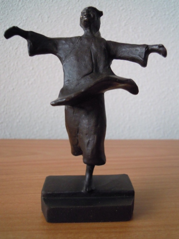Prachtig bronzen beeld 14 cm hoog- kunstenaar is niet bekend   kopen? Bied vanaf 35!