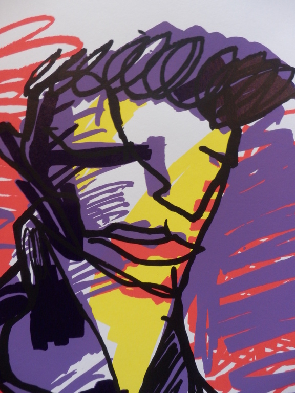 HERMAN BROOD, Gelimiteerde en HANDGESIGNEERDE Zeefdruk  ELVIS kopen? Bied vanaf 150!