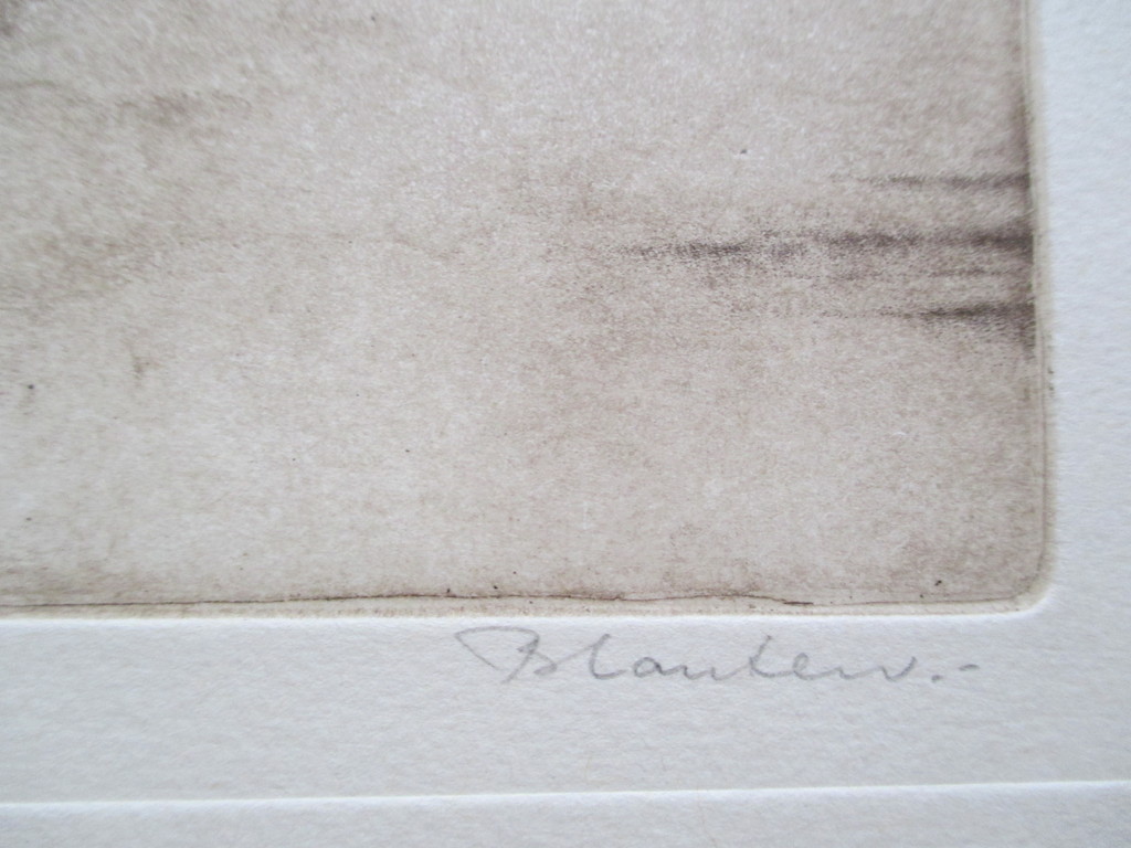 Hans Blanken, ets "Kunstrijden om turven" E.A kopen? Bied vanaf 40!