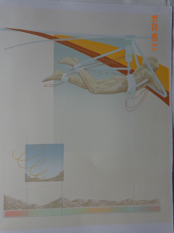 Pieter Sonnemans zeefdruk  Zwever kopen? Bied vanaf 5!