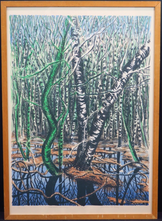 Jacobien de Rooij: Litho, Meeuwen Paradijs -Ingelijst kopen? Bied vanaf 35!