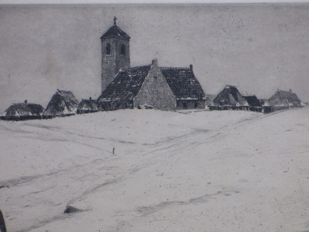 Willem Witjens, Kerkdorp in de sneeuw, Ets kopen? Bied vanaf 30!