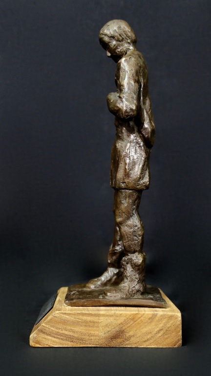 Onbekend ongesigneerd: Brons in houten kist, Benoit Labre kopen? Bied vanaf 1!