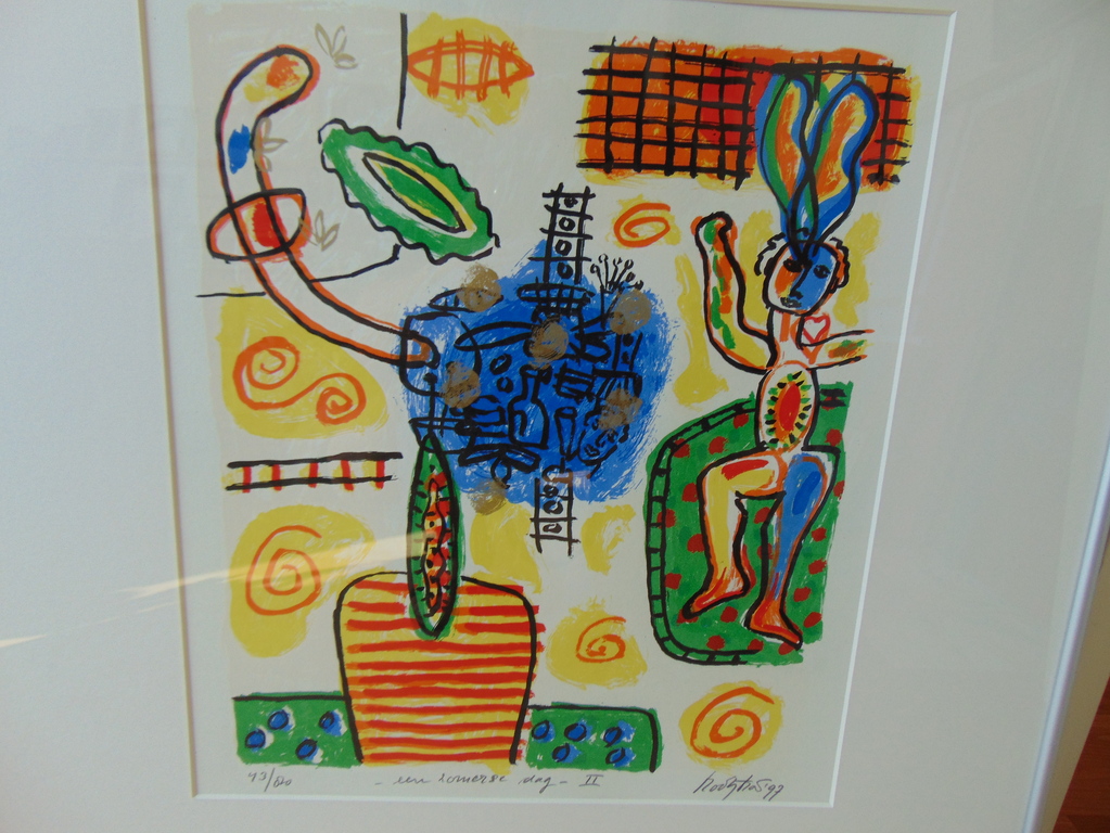 Keimpe Kootstra, Zeefdruk " Een Zomerse Dag "   1 en 2  kopen? Bied vanaf 75!