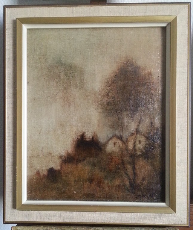 JOHAN WINDHORST - Landschap met Huizen en Dorp - Olieverf op Doek kopen? Bied vanaf 30!